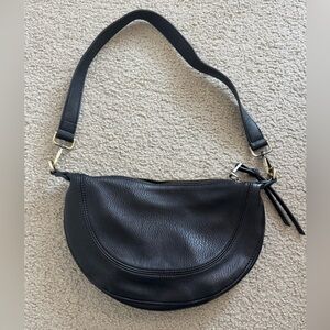 Black anthropolgie shoulder or crossbody bag